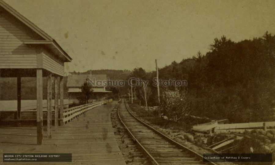 Stereoview: Depot - Weirs, New Hampshire